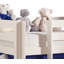 Pino European Single (90 x 200cm) Mid Sleeper Loft Bed Bed by Vipack-26402753