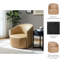 Dossier incurvé en similicuir Accent Chair