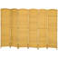 Foldable Room - 6 Panel Natural Wood For Bedroom And Office Hand-Woven Partition