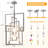 8 - Light Dimmable Geometric Chandelier-1734559623