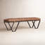 Darrow Leather Bench-647239485