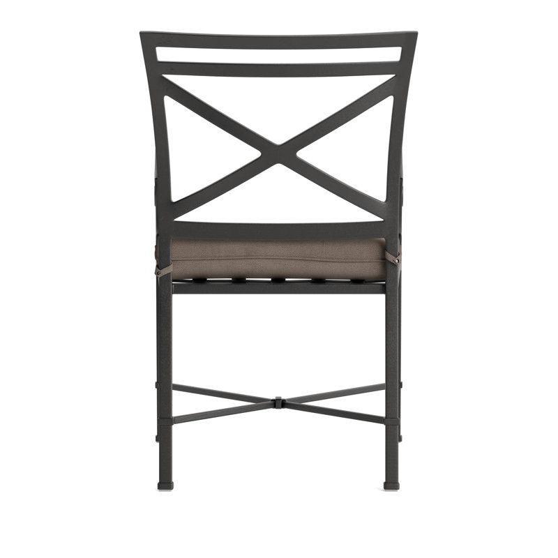 Venetian Outdoor Lounge Chair, Fusion Dove, Textured Pewter
