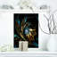 Fleur noire dorée moderne - art mural fleur fractale, impression avec fleur noire-18266808-33309511-116164185