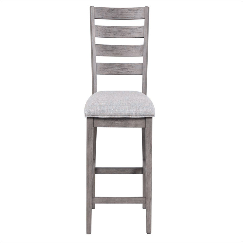 Tabouret de comptoir avec dossier échelle (ensemble de 2)