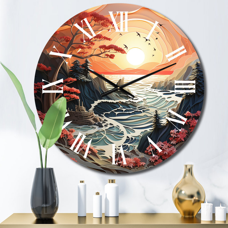 Christis Metal Wall Clock, Medium