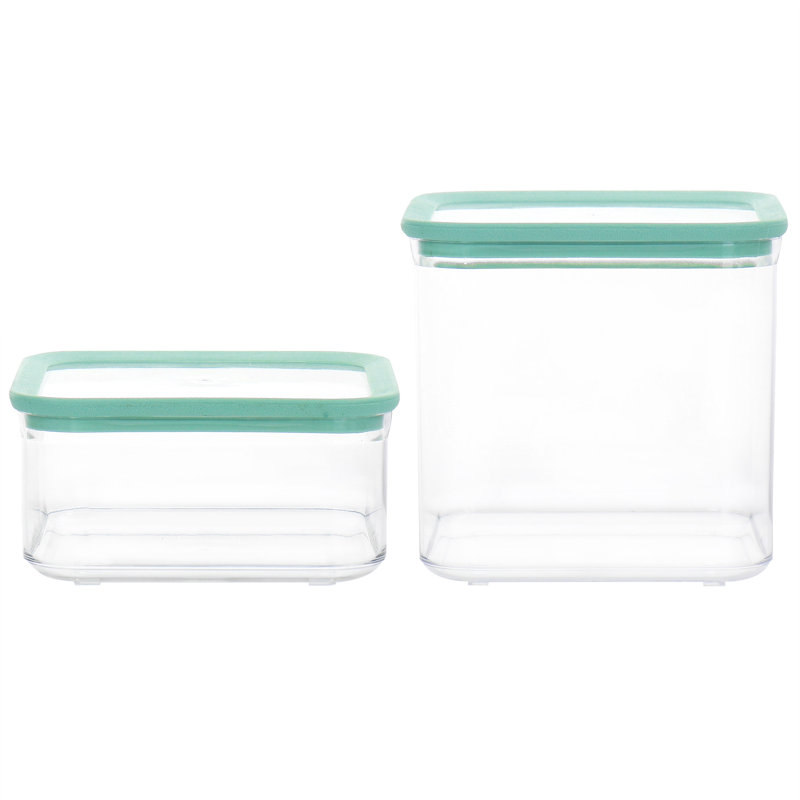 Clear Stackable Plastic Food Storage Container Set