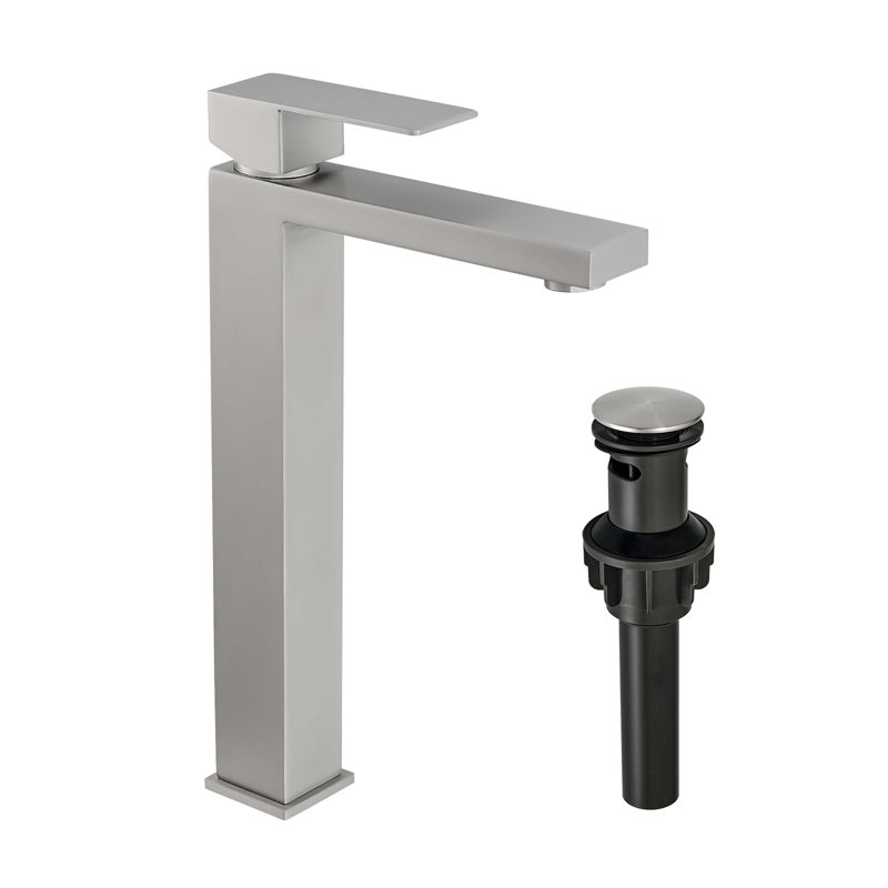 Bathroom Faucet With Pop Up Drain, Faucet For Bathroom Sink, Single Hole Bathroom Faucet Modern Single Handle Vanity Basin Faucet