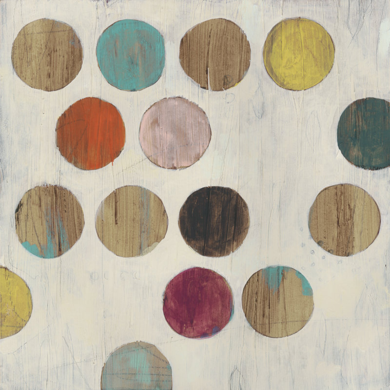 Dot Matrix II - Wrapped Canvas Painting, 30cm H x 30cm W