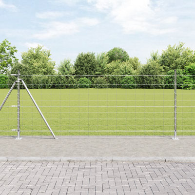 Vidaxl Field Fence Galvanised Steel