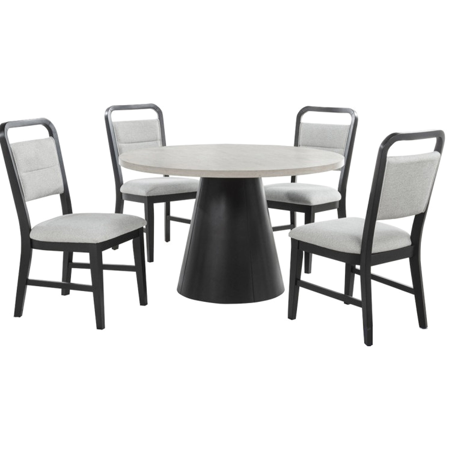 Hokku Designs Contemporary Round Dining : 5 Piece Solid Wood Table With ...