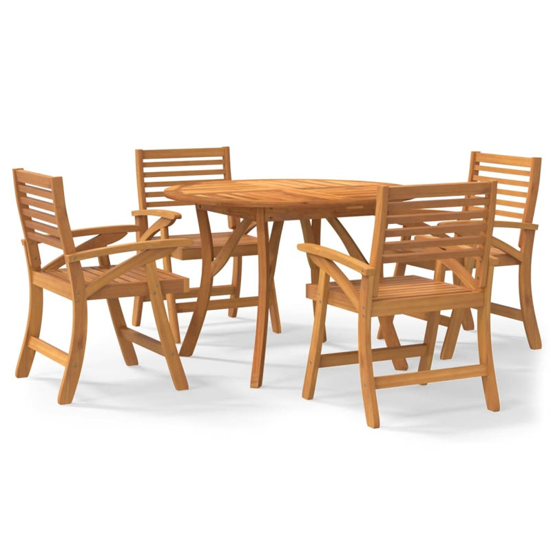 Patio Dining Set with, 75cm H x 110cm W x 110cm D