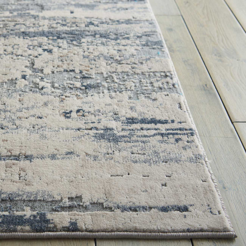 Beige Rug, 10Mm Thick Abstract Stain Resistant Rug, Luxurious Modern Rug For Bedroom, & Dining Room, Rectangle 282 x 389 cm