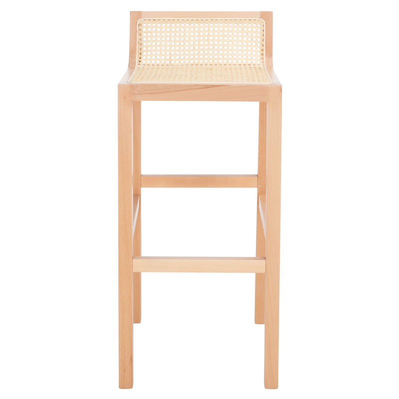 McCarthy Solid Wood Counter Stool, Natural/Natural, Counter Stool(25.59” Seat Height)