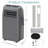 Shinco 10,000 BTU(ASHRAE) Portable Air Conditioner(Copper Tube) with Heater up to 400 Sq.Ft, Ac Heater Combo Window Unit, Portable AC Unit with Dehumidifier & Fan, Cools & Heats,Gray