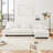 Luxury Sectional Couch - Oversized L Shaped Deep Seat Chenille White Living Room Furniture Modular With