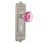 Egg & Dart Plate avec trou de serrure décoratif et bouton de porte rose Waldorf