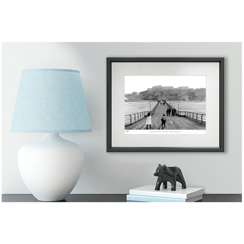 Saltburn By The Sea, The Pier 1913 - Single Picture Frame Print, 60cm H x 80cm W x 2.3cm D