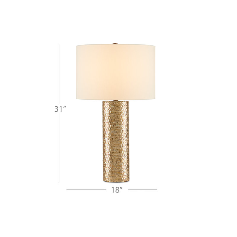 Lampe de table dorée 31 po Glimmer