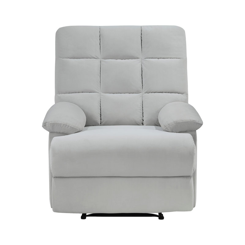 Costina Upholstered Home Theater Seat, Light Gray