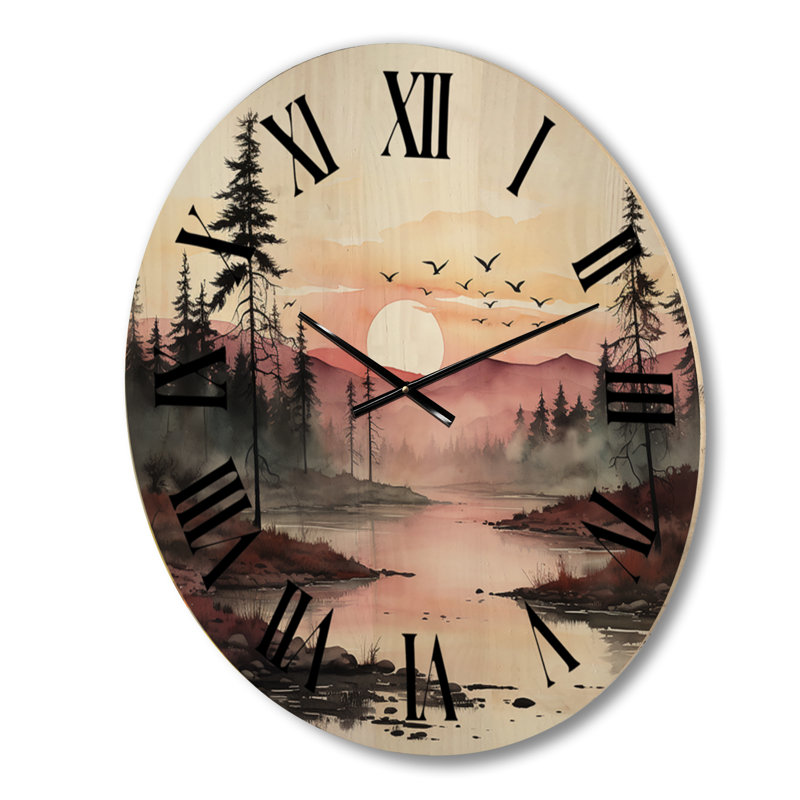 Rodriques Solid Wood Wall Clock, Large