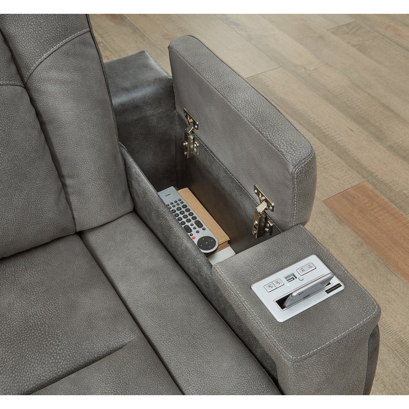 Canapé inclinable, causeuse et fauteuil inclinable propriétaire, Gris