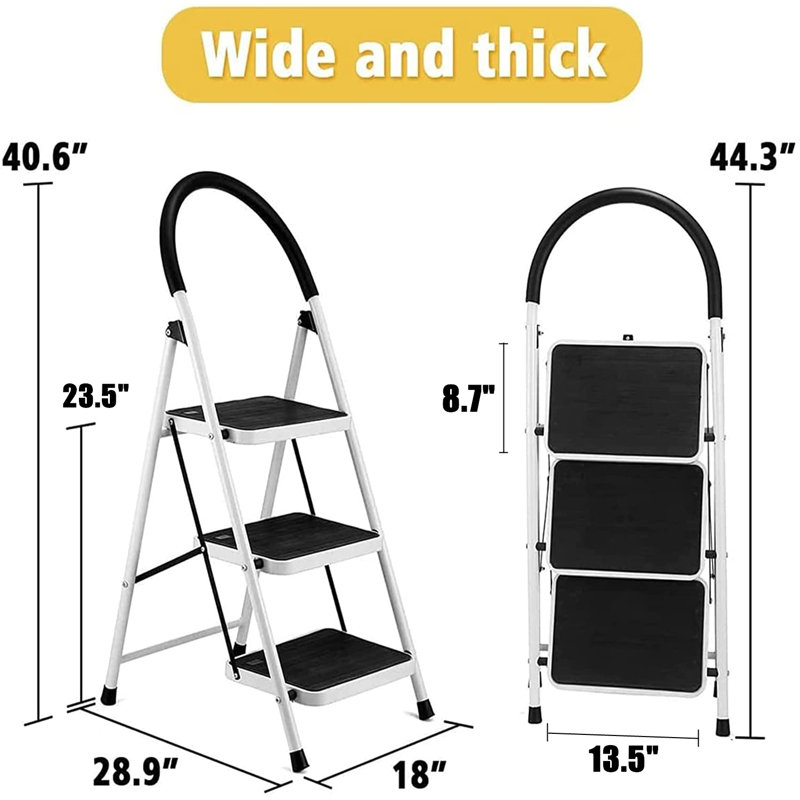 Almerton 3 - Step Aluminum Lightweight Folding