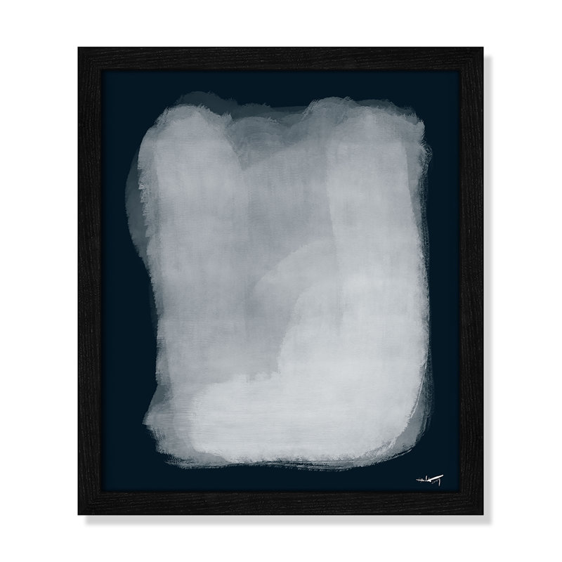 Calme 001, reproduction par A.Atelier, Impression encadrée noire sans passe-partout, H 15 po x l 13 po x P 0,75 po