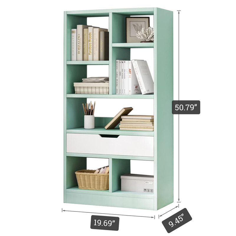 Bibliothèque standard H 50,79 "x l 19,69", Vert