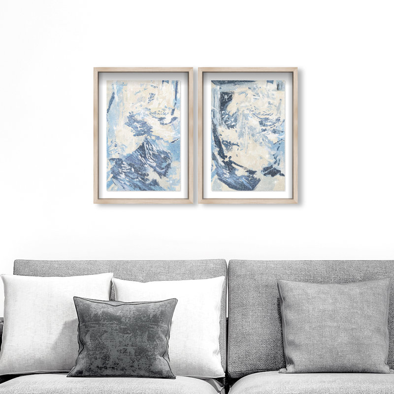 Coastal Feel Set Set by Oliver Gal, 17"H x 25"W, Natural Oak Shadowbox