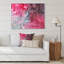 Art liquide rouge et vert - peinture sur toile-67380391-67380401