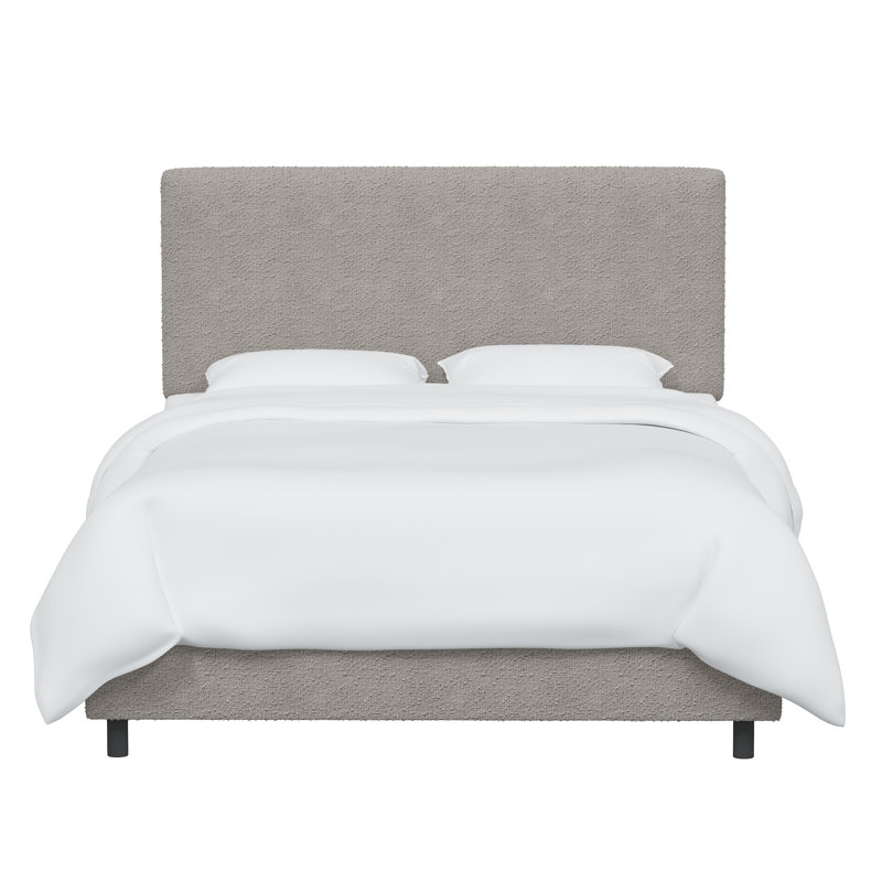 Anabella Upholstered Standard Bed, Twin, Classic Elephant Boucle