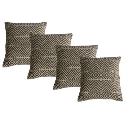 Solid Colour Cotton Throw Pillow