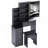 Compact 29.2-Inch Vanity Table Set With Cushioned Stool And Sliding Mirror, Multi-Layer Storage For Small Spaces-505245136