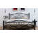 Auxter 38" Metal Platform Bed Frame with Parisian Style Headboard and Footboard, Heavy-duty Slats Support, Under Bed Storage, No Box Spring Needed
