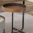 Simple oval rock table