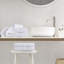 Ensemble de serviettes surdimensionnées blanches 100% coton turc 500GSM 6 pièces-112079027-103688329