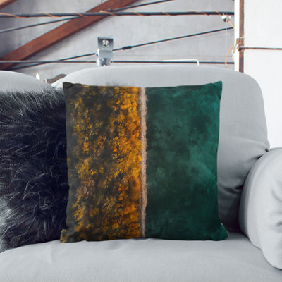 Forest by the River Cushion with Filling