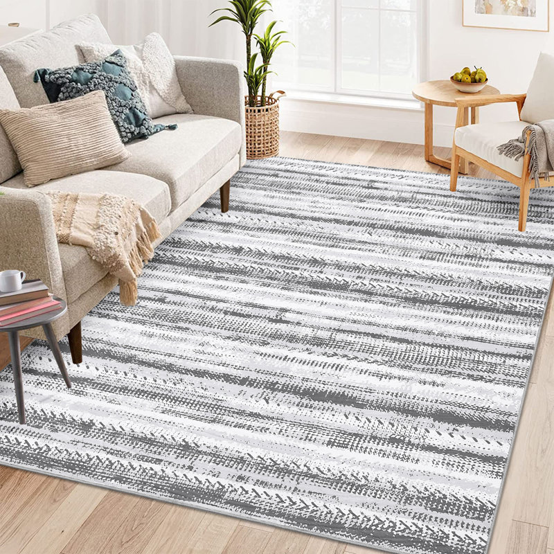 Tapis avec envers antidérapant Vyvy, Rectangle 4 pi x 6 pi