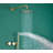 Lisboa Brushed Gold Round 12' Rain Head Minimalist 2 Way Function Shower Kit