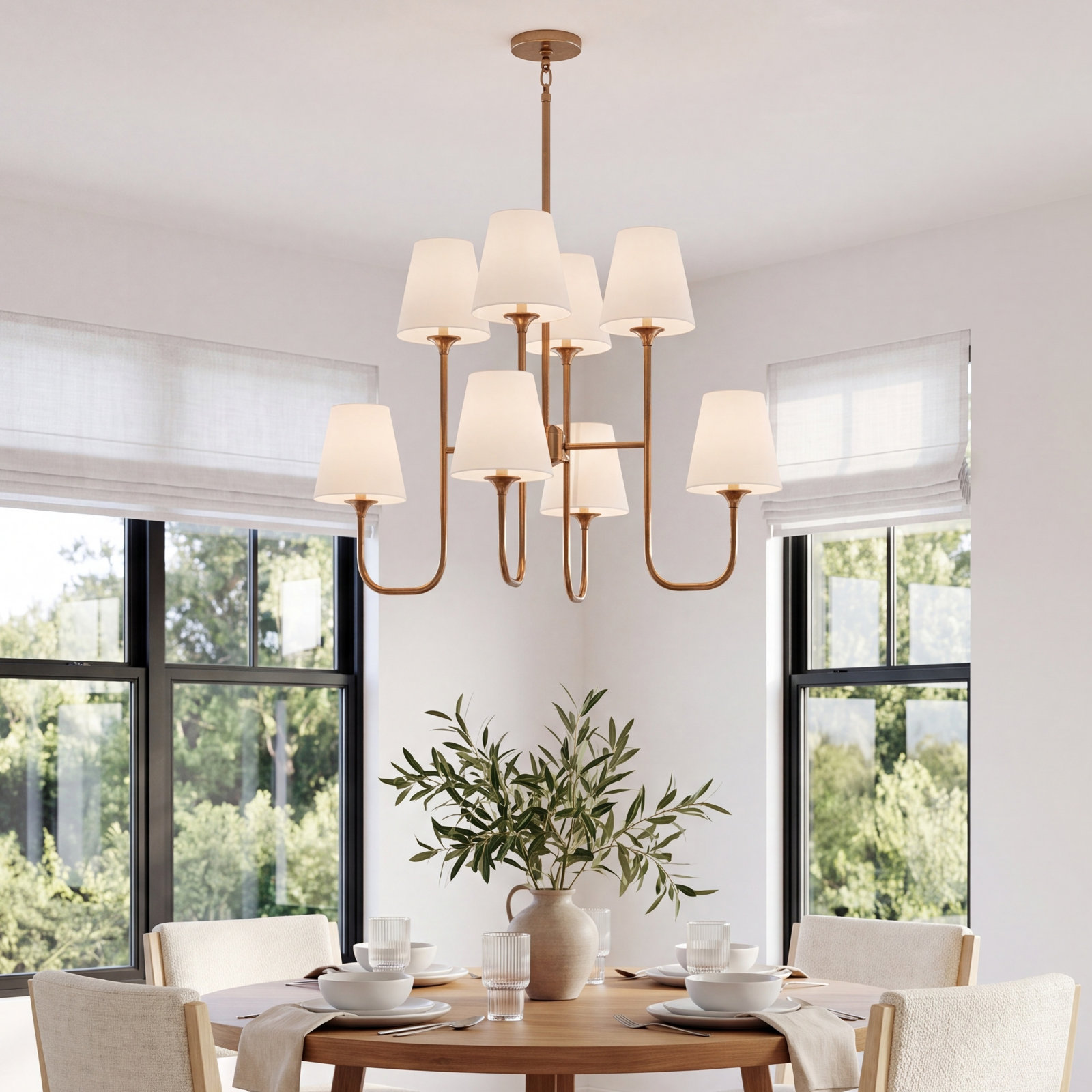 Lane 8-Light Chandelier, Vibrant Gold