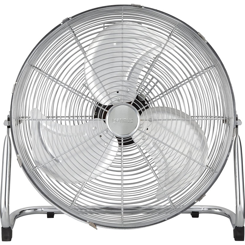 18" Industrial Grade High Velocity Fan - Chrome Grill, 20.9" H x 20.9" W x 21.9" D