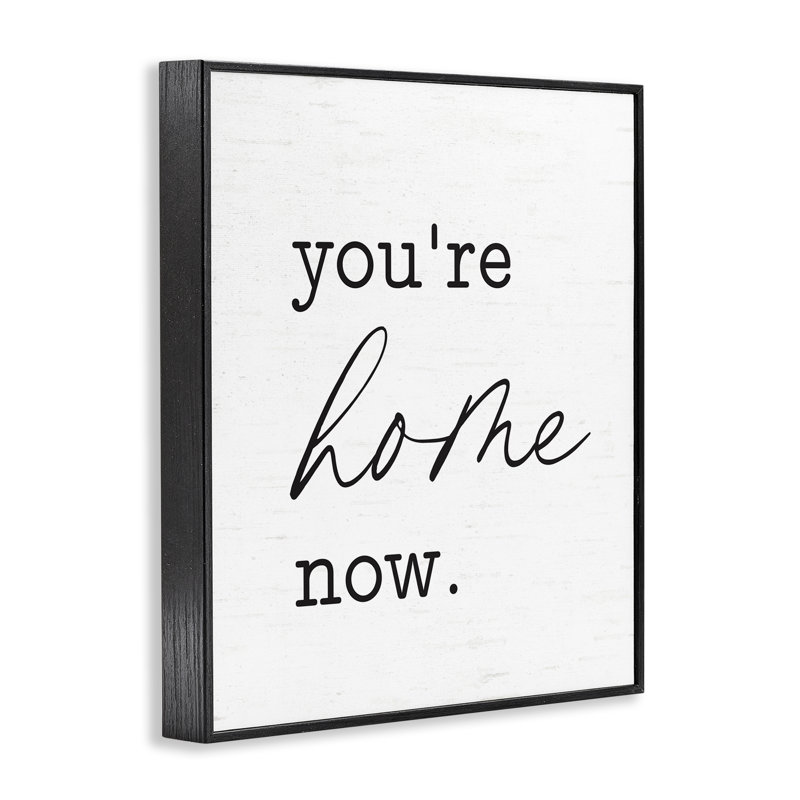 "Your Home", estampe numérique encadrée bh-805, H 30 po x l 24 po, Giclée encadrée noir minuit