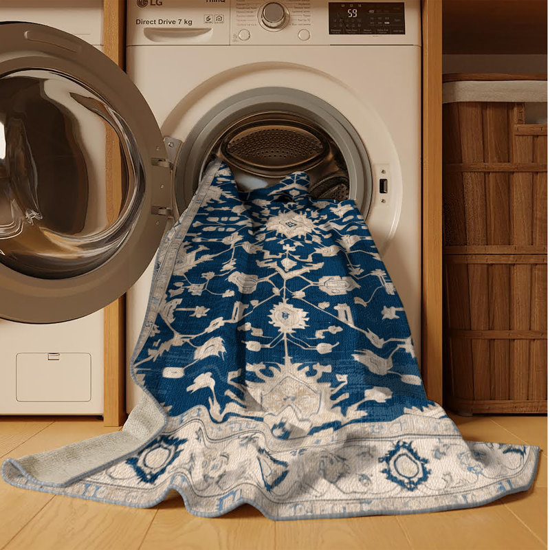 Tapis gris lavable à la machine