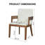 Fauteuil de salle à manger rembourré Mid-Century