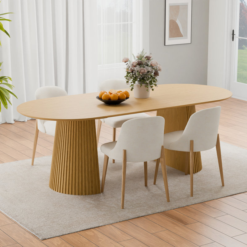 Table de salle à manger 79 po, Bois de chêne