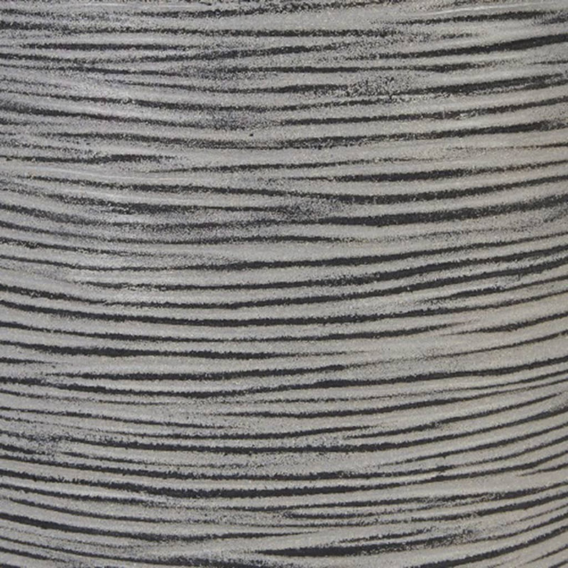 Capi Egg Planter Nature Rib, 41 cm H x 43 cm W x 43 cm D, Grey