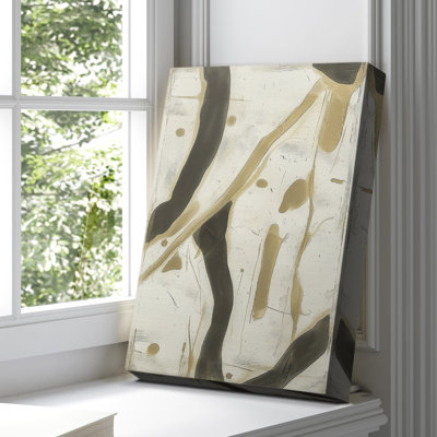 Toile tendue avec châssis abstrait LVII - prêt à être accroché