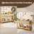 Rattan Entryway Table With 4-Port Charging Station (2 AC Outlets + USB/USB-C), 3 Drawers Storage & Open Shelf, Behind Couch Console Sofa Table For Hallway, Foyer - Natural Weave & Oak, 47 Inch-2138862716