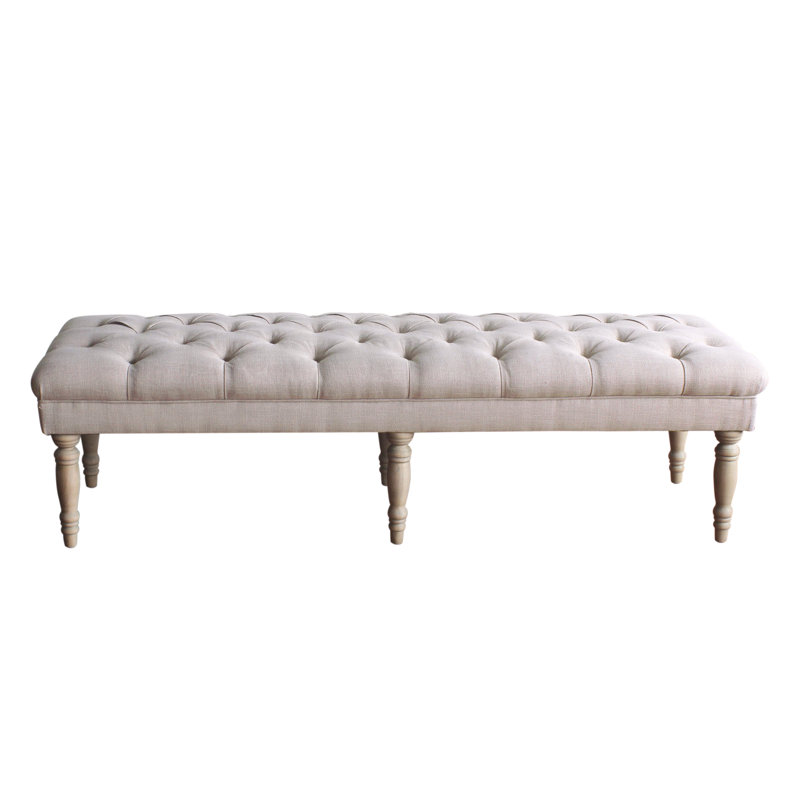 Glenarden Bench, Natural, 18.5" H x 64.25" W x 22" D