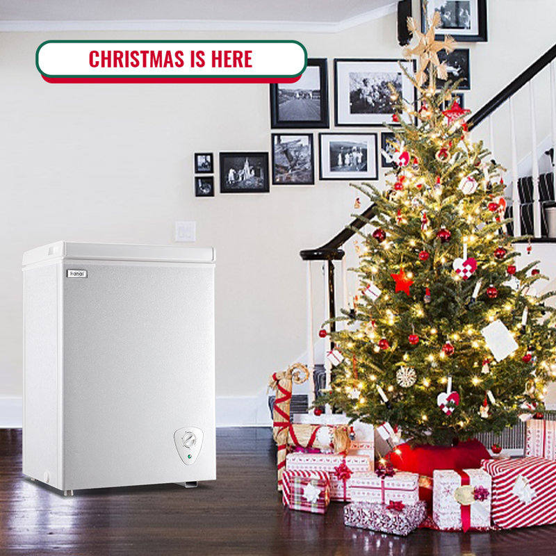 WANAI Deep Small Chest Freezer 3.0 Cu.Ft, White